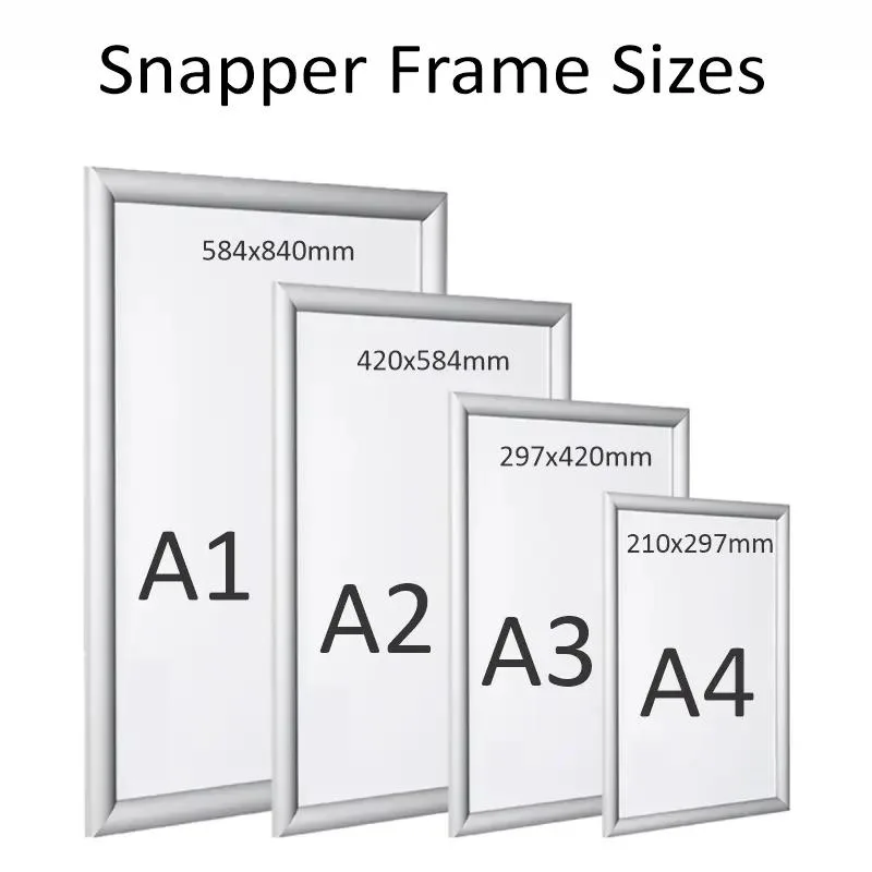 Poster Snapper Frame : Metallic Snap Frame