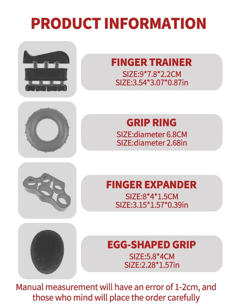 Adjustable Finger And Forearm Strengthening Kit – Hand Grippers