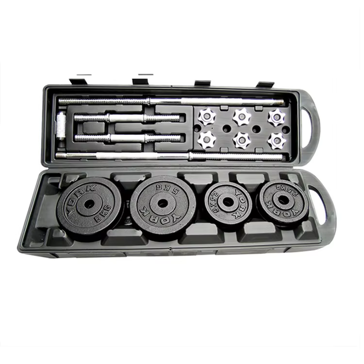 50KG Adjustable Dumbbells To Barbells Weight Set with casing