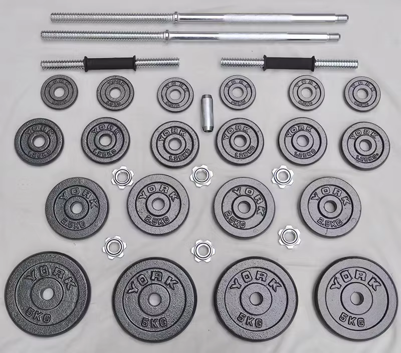 50KG Adjustable Dumbbells To Barbells Weight Set with casing