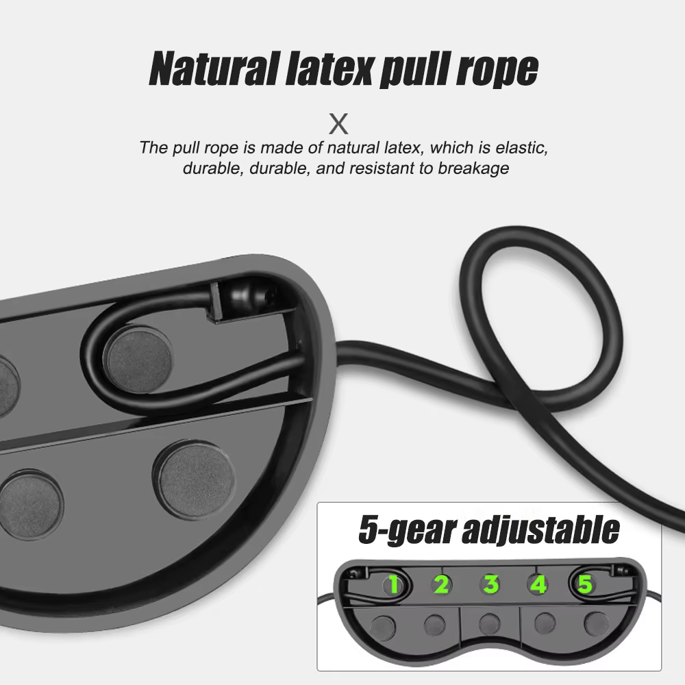 RevoFlex Ab Wheels Roller Stretch Pull Rope