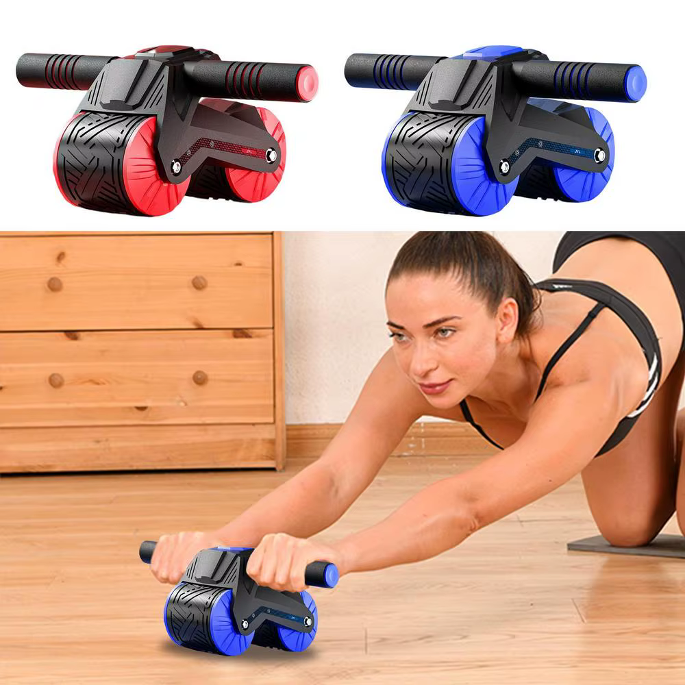 Fitness Automatic Rebound Belly Wheel Ab Roller Coaster