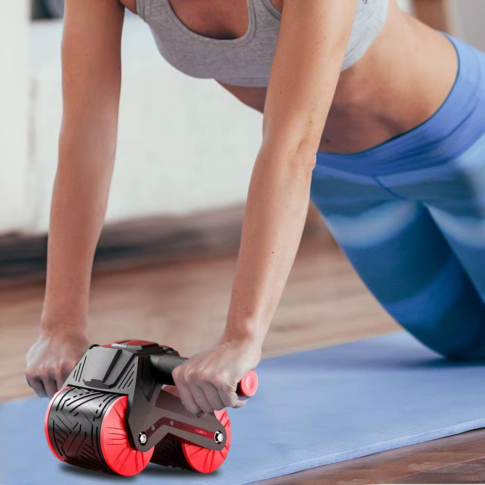 Fitness Automatic Rebound Belly Wheel Ab Roller Coaster