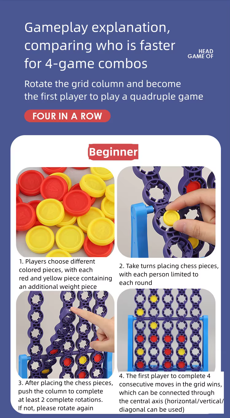 Connect 4 In A Line Board Game