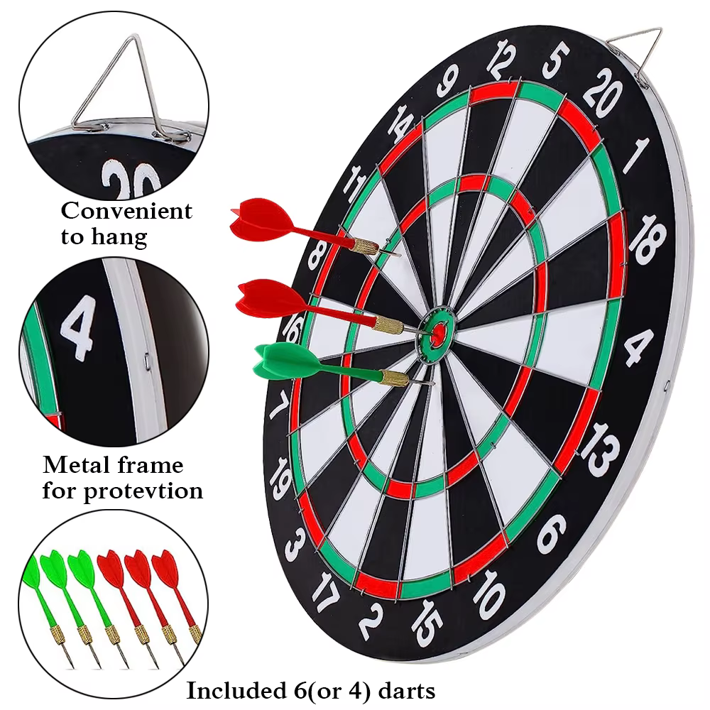 Double Sided Darts board Game