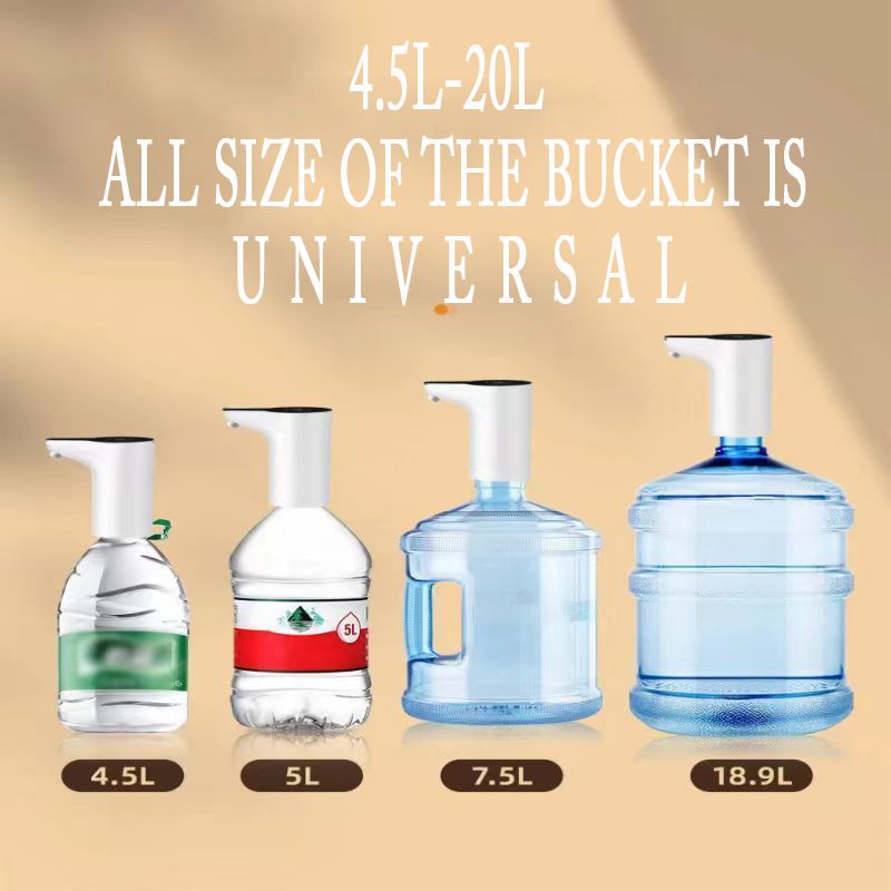 office camping Water extractor automatic water bottle pump, usb rechargeable electric water bottle filler dispenser portable universal water bottle pump with switch for home kitchen
