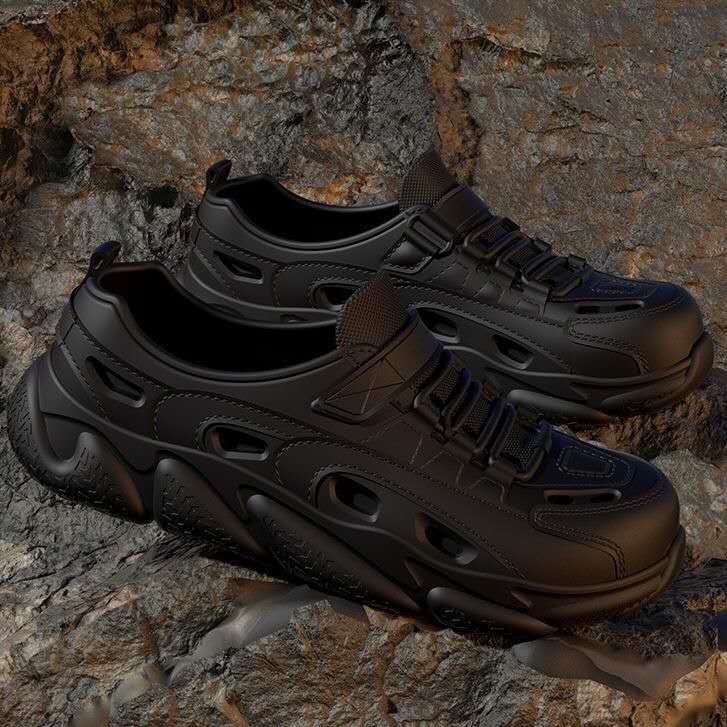 2025 New EVA wearable practical shoes Men's beach shoes men's and women's couples breathable wading shoes quick dry wear-resistant diving outdoor walking non-slip driving sandals