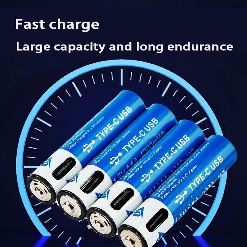 New authentic 7(AA BATTERY) lithium battery USB charging large capacity