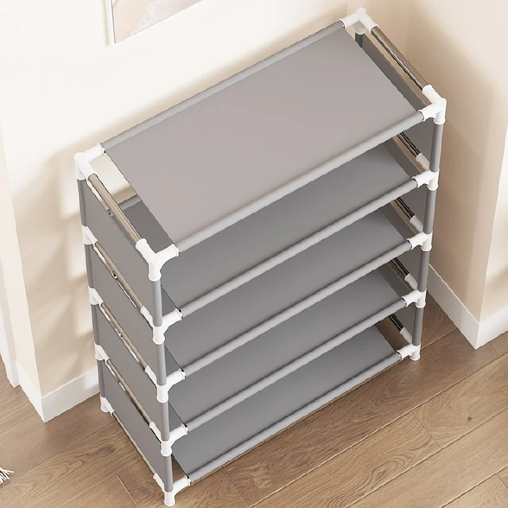 4-5 layer shoe racksimple dustproof shoe rackhousehold economical shoe rack portable