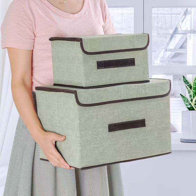 2 foldable storage bags portable clothing organizerclothing organizer box