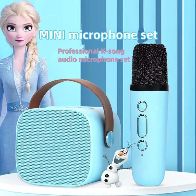 Bluetooth speaker outdoor cassette subwoofer 2 wireless microphones wireless Bluetooth speaker APP control music player audio remote control subwoofer system