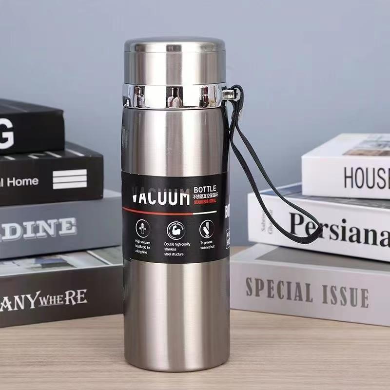 800ml double-layer stainless steel vacuum hot water bottle vacuum cup portable travel cup