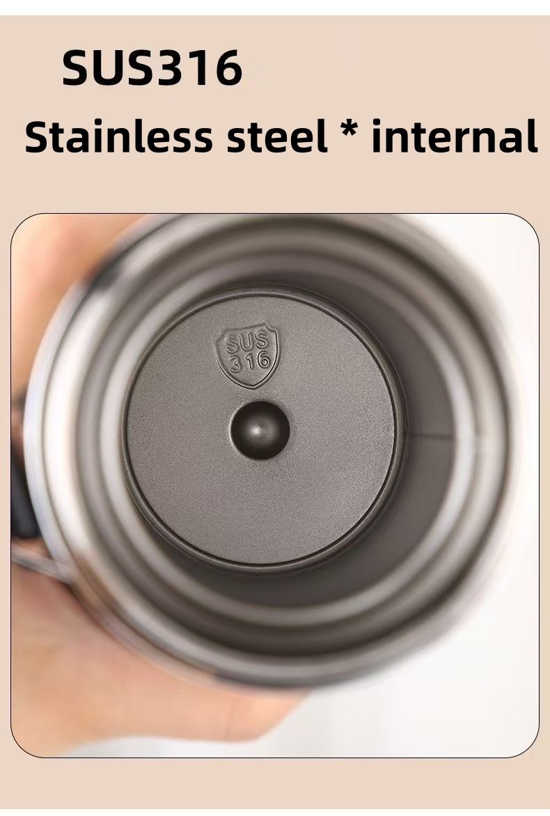800ml double-layer stainless steel vacuum hot water bottle vacuum cup portable travel cup