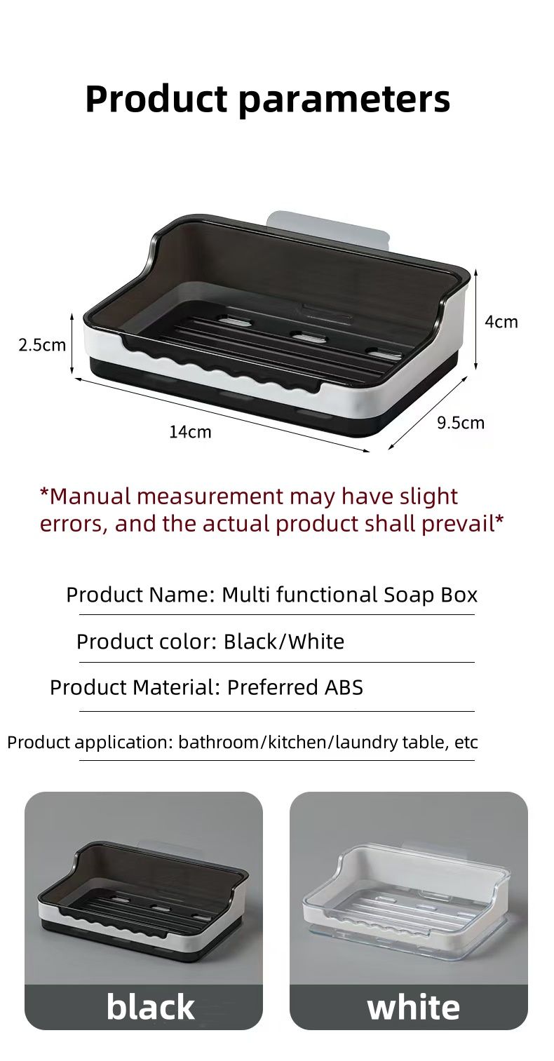 New product arrived: 1 bathroom shower soap box, household utensil storage tray, tray holder, soap container storage box