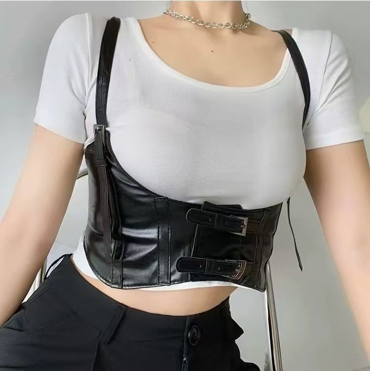 New Product Arrives Elastic Wide Belt Chest Strap Lady Fashion Wide Belt Lady Belt Wind Dress Accessories Belt Multi functional Waist Seal Belt