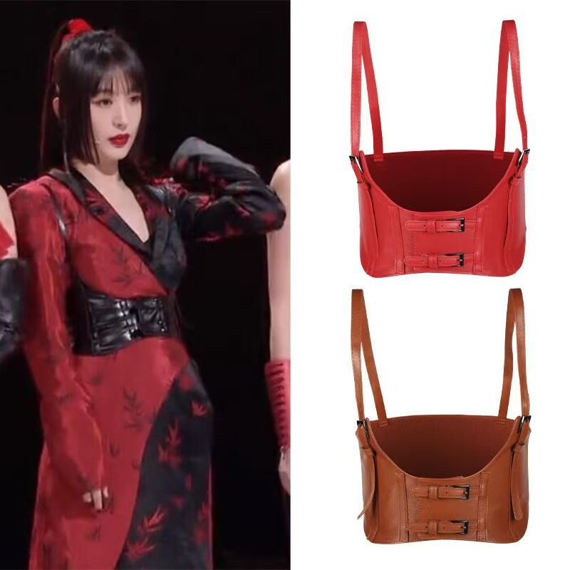 New Product Arrives Elastic Wide Belt Chest Strap Lady Fashion Wide Belt Lady Belt Wind Dress Accessories Belt Multi functional Waist Seal Belt