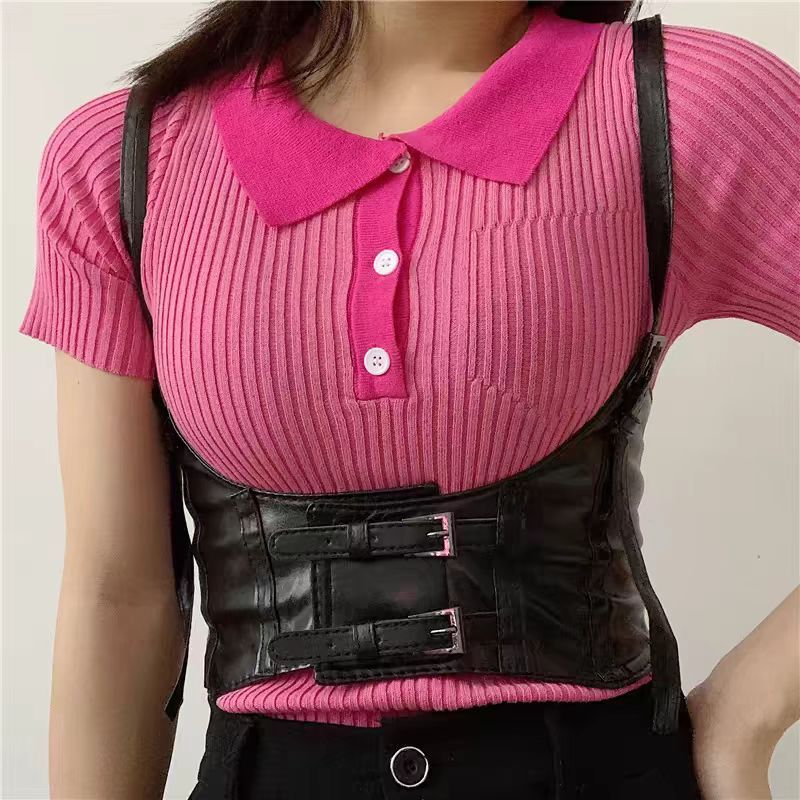 New Product Arrives Elastic Wide Belt Chest Strap Lady Fashion Wide Belt Lady Belt Wind Dress Accessories Belt Multi functional Waist Seal Belt