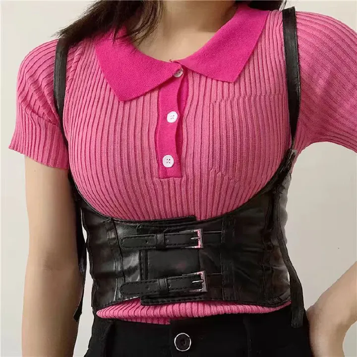 New Product Arrives Elastic Wide Belt Chest Strap Lady Fashion Wide Belt Lady Belt Wind Dress Accessories Belt Multi functional Waist Seal Belt
