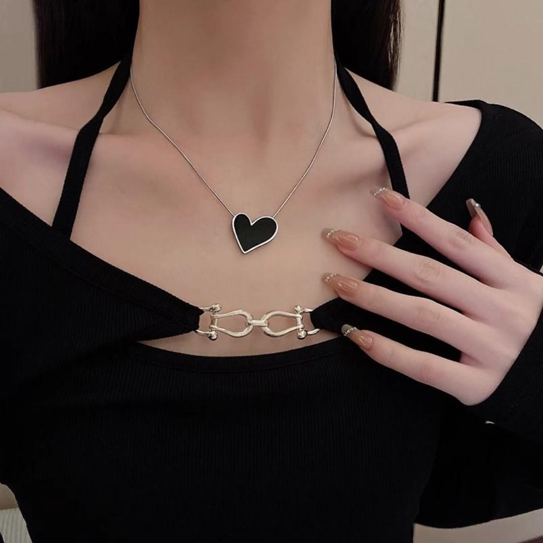 New arrivals  Women's necklaces women's jewelry heart-shaped pendants beautiful heart-shaped pendants, fashionable collars, party jewelry accessoriesValentine's Day gifts, women's jewelry