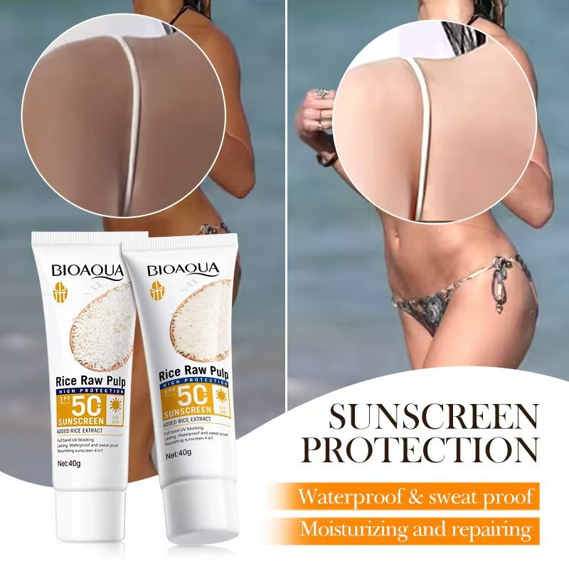 The new facial gloss control sunscreen SPF 50-50ml provides immediate and effective sun protection. The face and whole body are usable. It provides long-lasting and immediate sun protection
