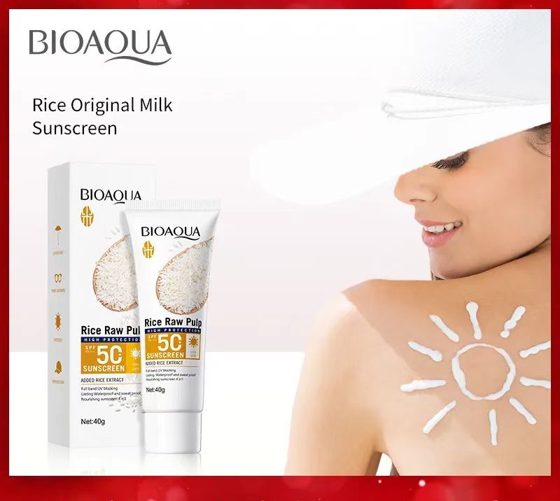 The new facial gloss control sunscreen SPF 50-50ml provides immediate and effective sun protection. The face and whole body are usable. It provides long-lasting and immediate sun protection