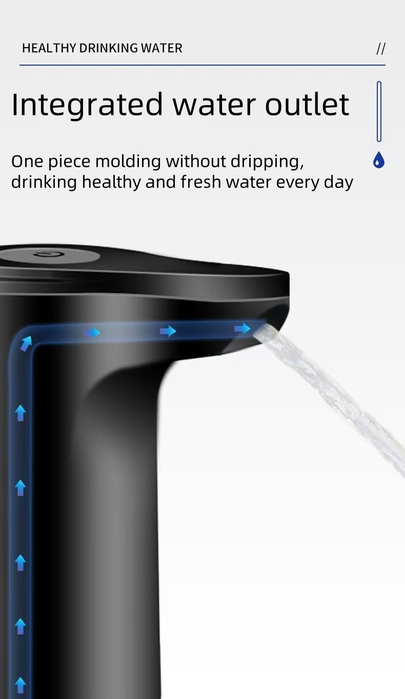 New ArrivalWater Extractor Automatic Water Bottle Pump USB Rechargeable Electric Water Bottle Filler Dispenser Portable Universal Water Bottle Pump with Switch for Home Kitchen Office Camping