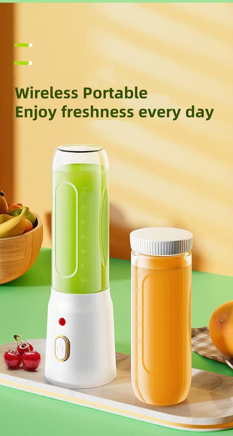 Handheld juicer charging multifunctional juicer small juice cup blender USB charging stainless steel10piece blade high-speed cutting 21000Hz/min food grade material electric juicer kitchen appliances