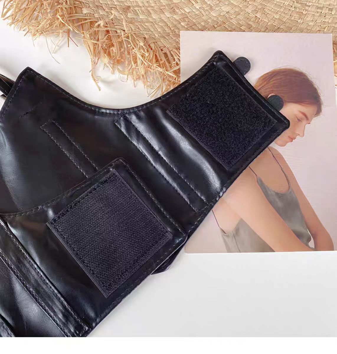 Women's waist belt, women's training body shaping belt, elastic body shaping PU leather belt, dress set, decorative accessories, fashionable women's shoulder belt, body shaping waist belt, women's wai