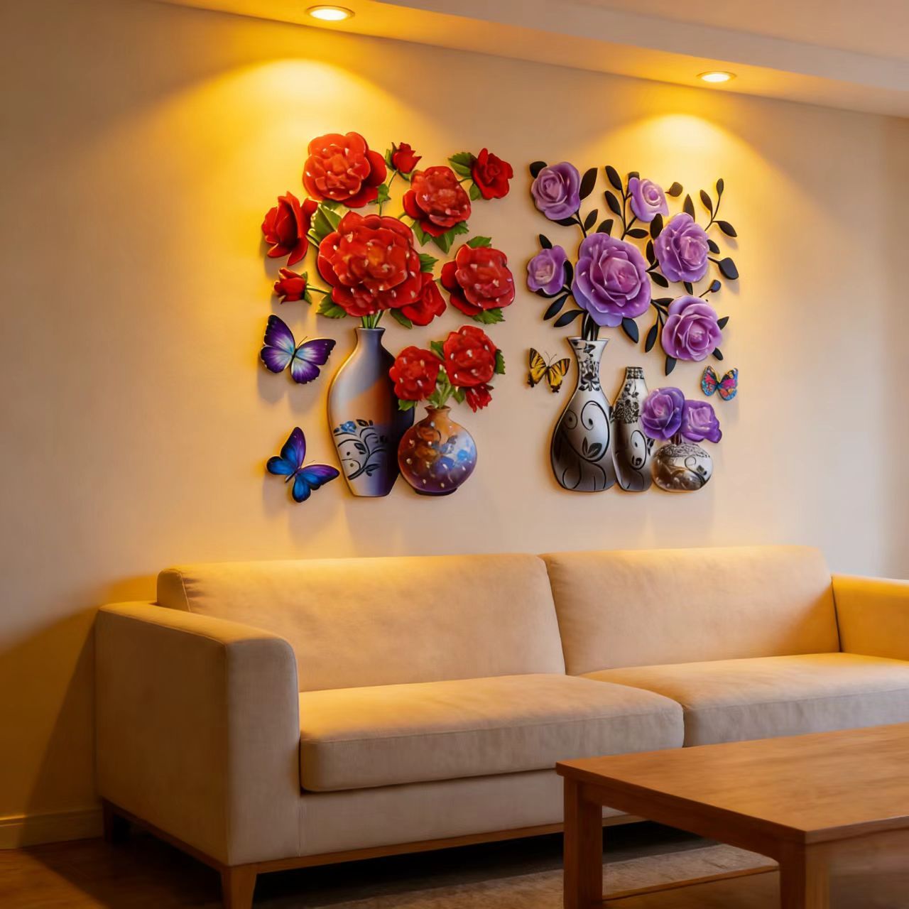 Home Decoration 3D Home Decoration Wall Stickers Bedroom Home Decoration Suitable for the layout of living rooms and bedrooms