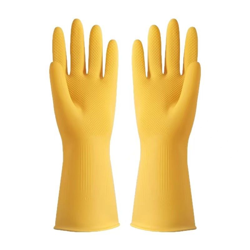 New Arrival2pcs high-end thick cleaning gloves, waterproof, anti slip and durable, suitable for home, restaurant, kitchen and laundry use, essential cleaning supplies and multifunctional tools