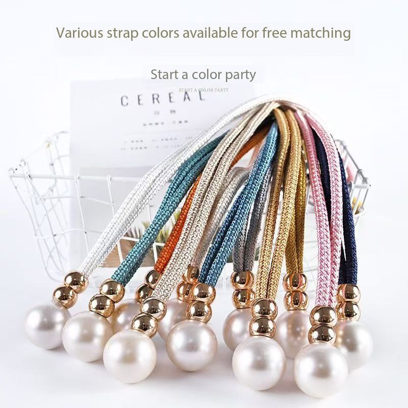 New Arrival2pcs French Curtain Tiebacks With Faux Pearl Decorations Convenient Drape Tiebacks Decorative Curtain Holdbacks Holder Curtain Tiebacks For Window Draperies For Home Bedroom Office Decor