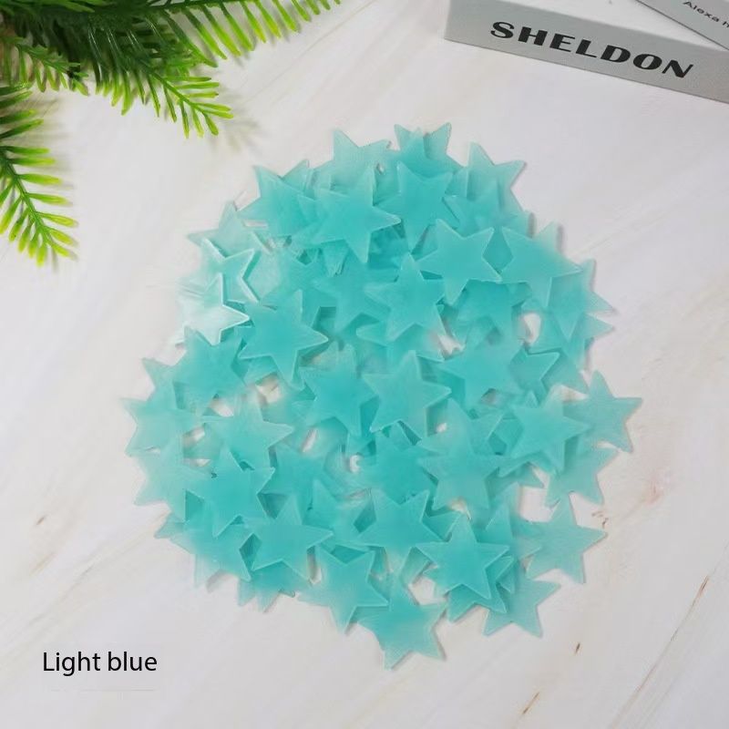 100 pieces of 3D luminous wall stickers, star stickers, bedroom home decoration, luminous wall stickers, home decoration, star luminous star stickers, 3D wallpaper