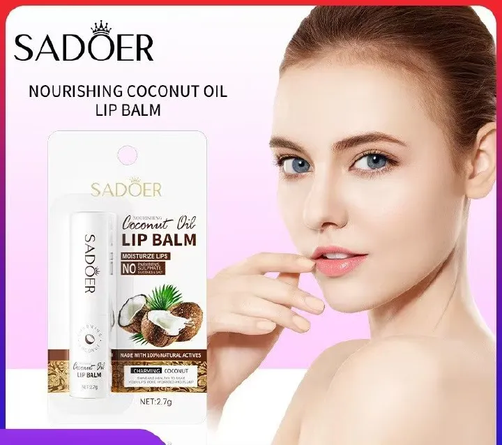 SADOER Coconut Brightening Lip Balm Moisturizing Anti-Crack Hydrating Repair Nourishing Lip Moisturizing Skincare Product ...