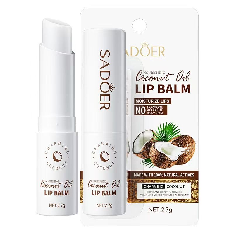 SADOER Coconut Brightening Lip Balm Moisturizing Anti-Crack Hydrating Repair Nourishing Lip Moisturizing Skincare Product ...