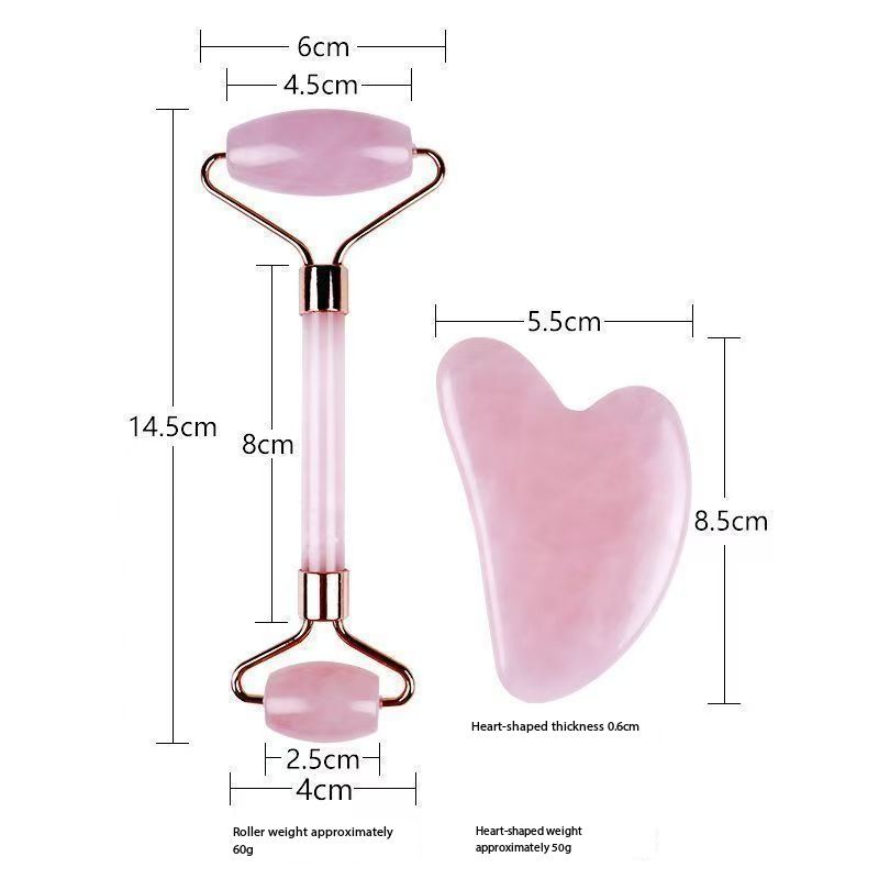 New Product LaunchPink roller massager, resin scraping board, facial skincare, scraping tool, scraper, SPA, massage acupuncture tool