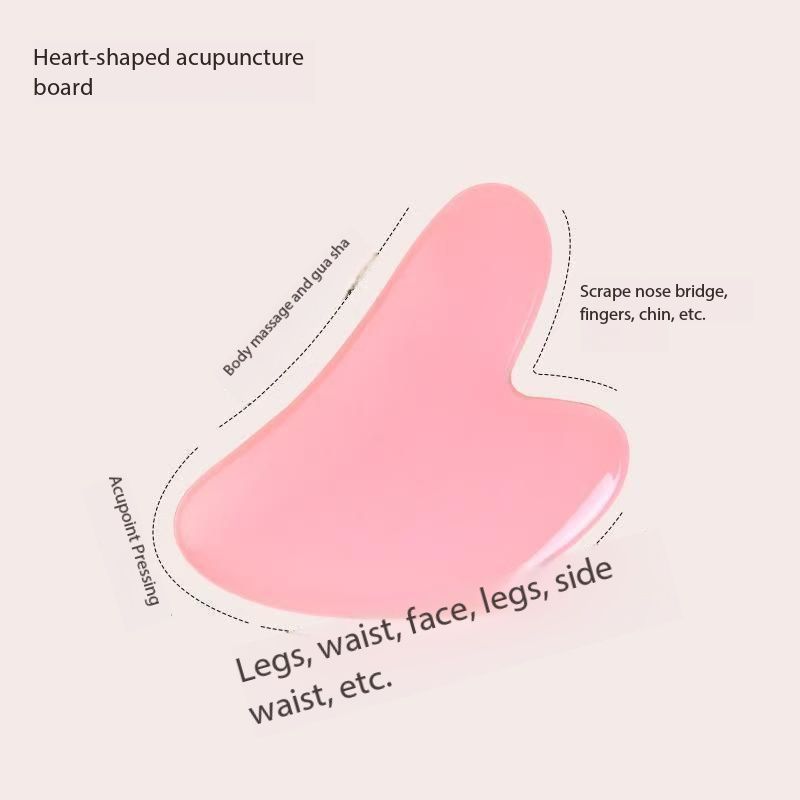 New Product LaunchPink roller massager, resin scraping board, facial skincare, scraping tool, scraper, SPA, massage acupuncture tool
