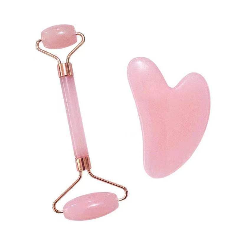 New Product LaunchPink roller massager, resin scraping board, facial skincare, scraping tool, scraper, SPA, massage acupuncture tool