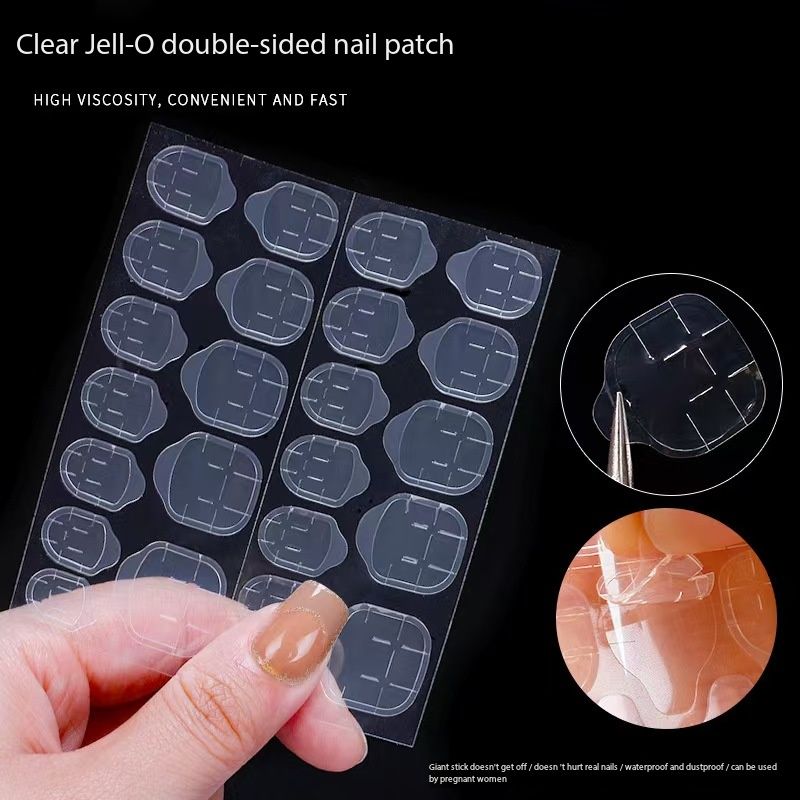 New Arrival10 Sheets 240pcs Double Sided False Nail Art Adhesive Tape Glue Sticker DIY Tips Fake Nail Acrylic Manicure Gel Makeup Tool