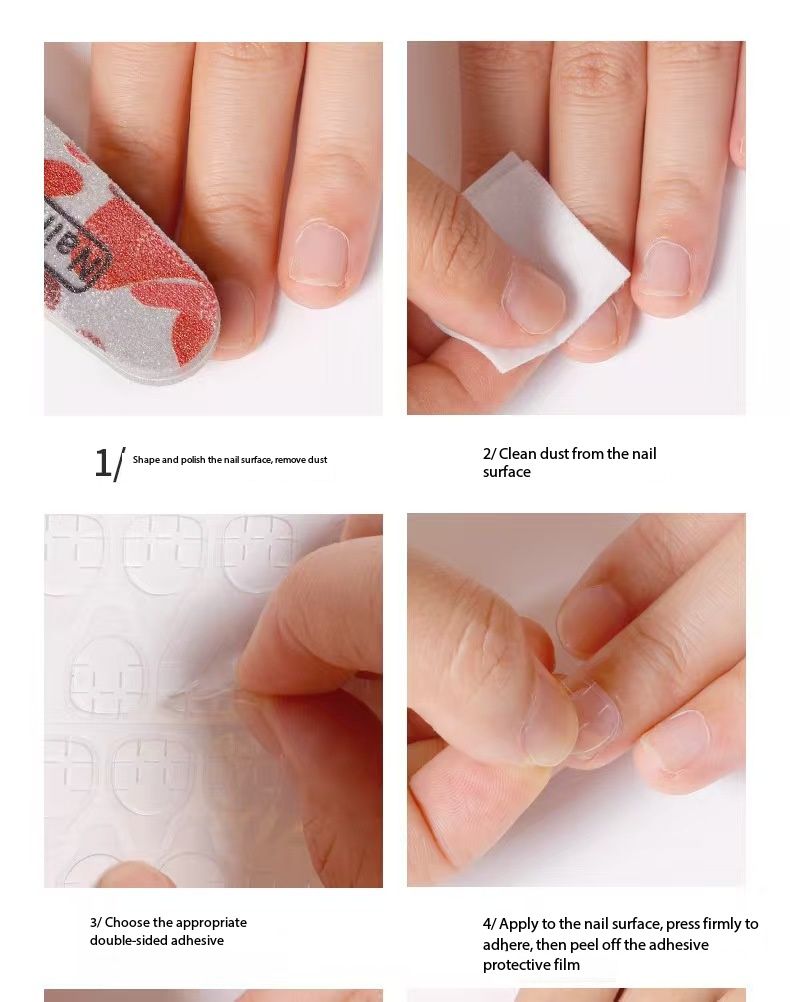 New Arrival10 Sheets 240pcs Double Sided False Nail Art Adhesive Tape Glue Sticker DIY Tips Fake Nail Acrylic Manicure Gel Makeup Tool