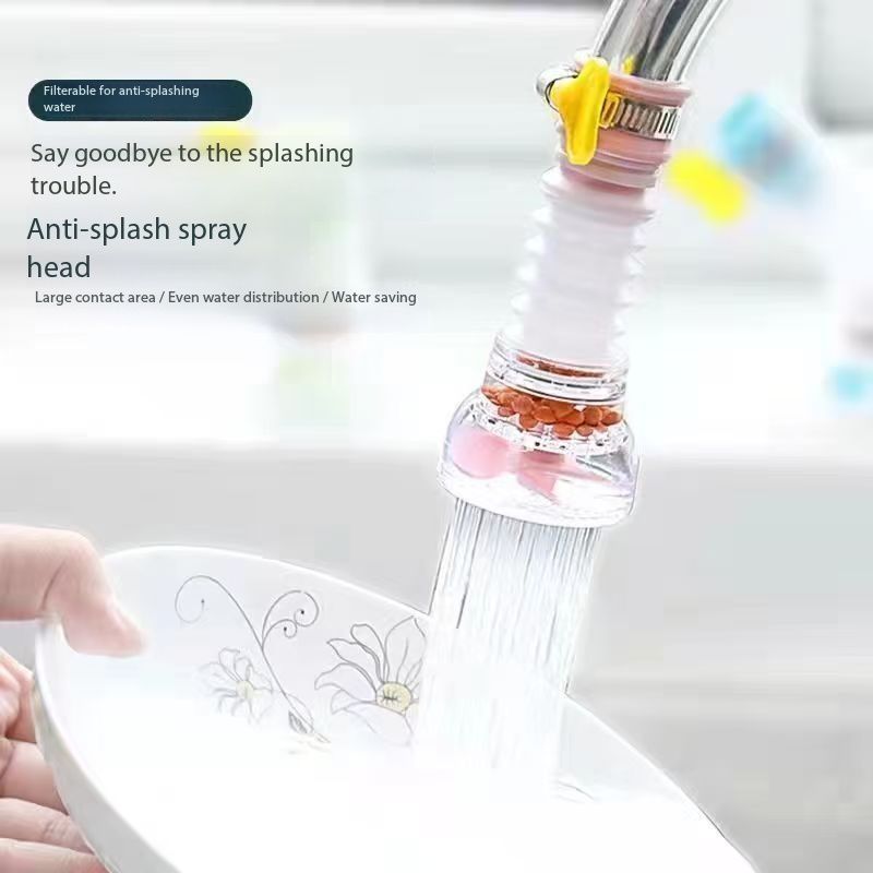 New Arrival1pc Retractable Faucet Water Filter Rotatable 360 Water Filter Tap Purifier Adjustable Water Tap Kitchen Accesories Household Water Filter Nozzle Adapter Sink