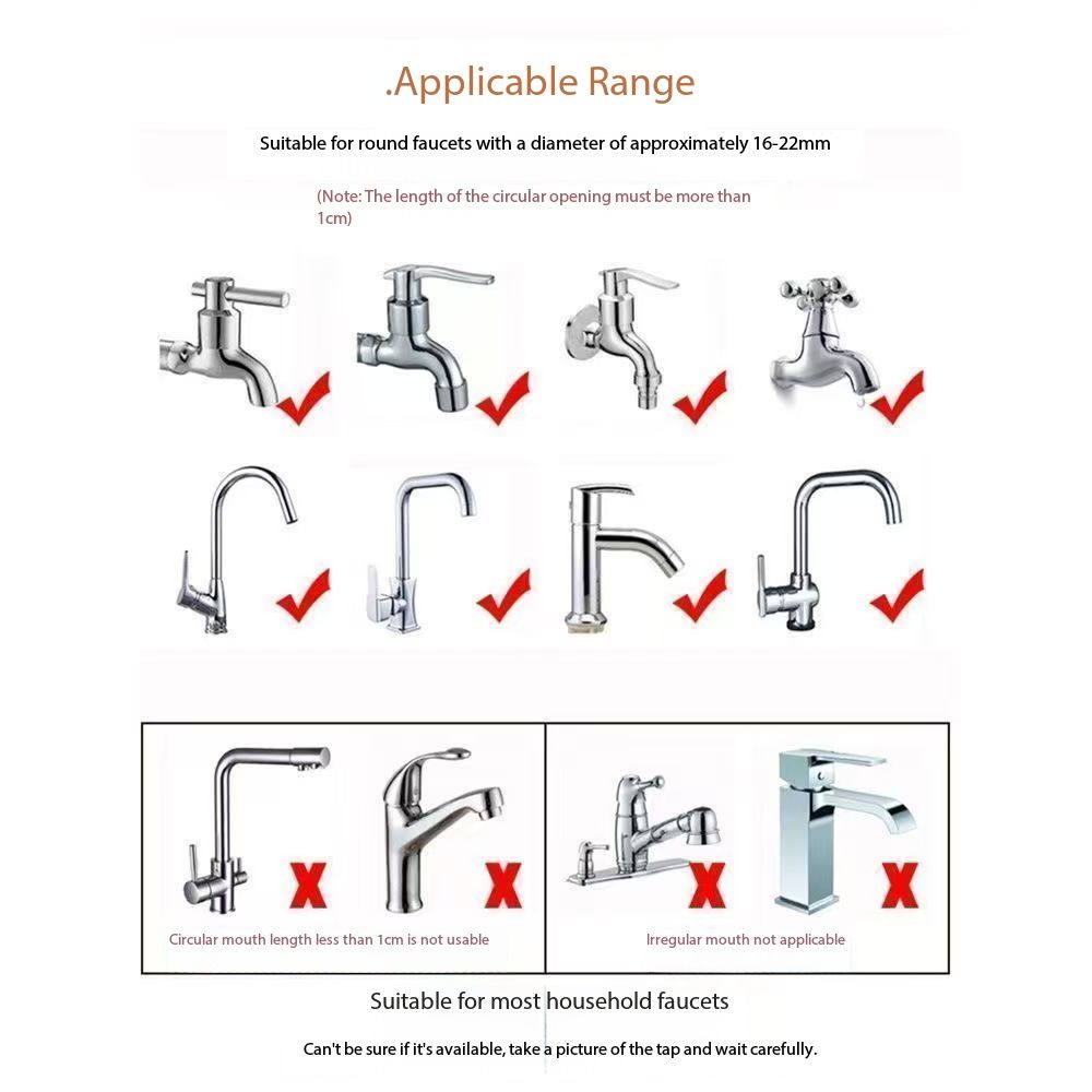 New Arrival1pc Retractable Faucet Water Filter Rotatable 360 Water Filter Tap Purifier Adjustable Water Tap Kitchen Accesories Household Water Filter Nozzle Adapter Sink