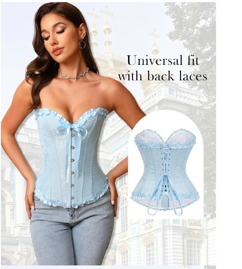 New ArrivalWomen’s fitted corset top | Lace-trimmed bodysuit with front shaping.