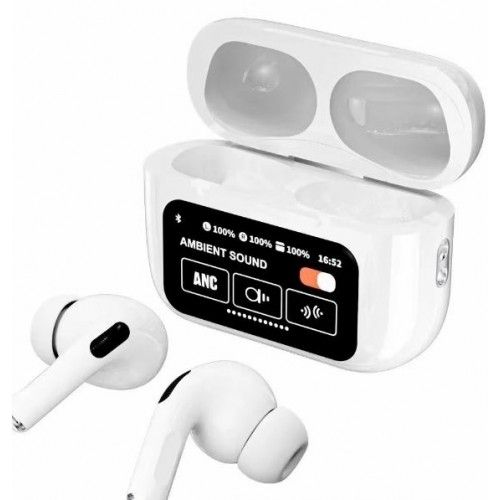 Inkax Airpods With Touch Amoled Display Stereo ANC Wireless Earphones
