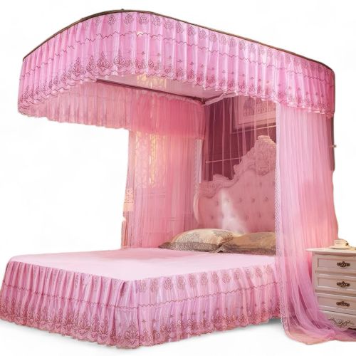 Quality Home Two Stand Mosquito Nets with Rail 4*6, 5*6, & 6*6