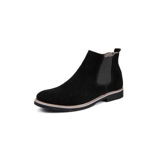 Elegant Chelsea Boots Men and kids Shoes Superior Quality Boots Slip-on Formal Boots Luxury Male Shoes black