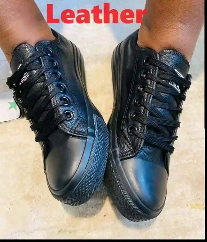 original leather white canvas flat rubber shoe