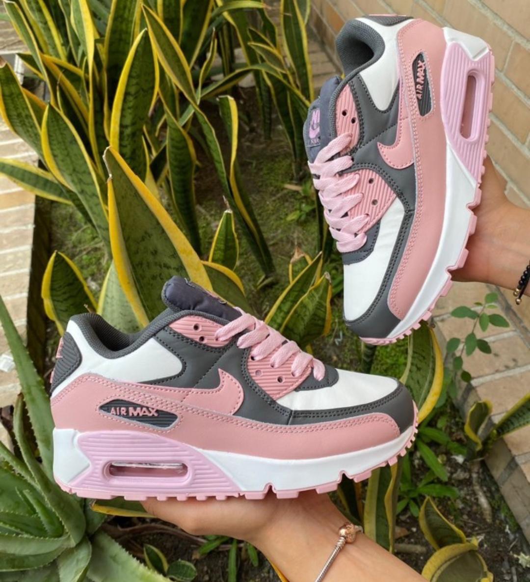 high quality AIRMAX 90 ladies Shoes Sneakers pink