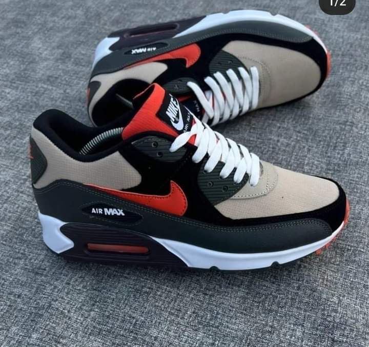 Airmax 90 Classic Mens and Womens Shoes, Unisex Comfortable Lace Up Sneakers Fashionable Unisex Shoes Low Cut Sneakers Girls and Boys