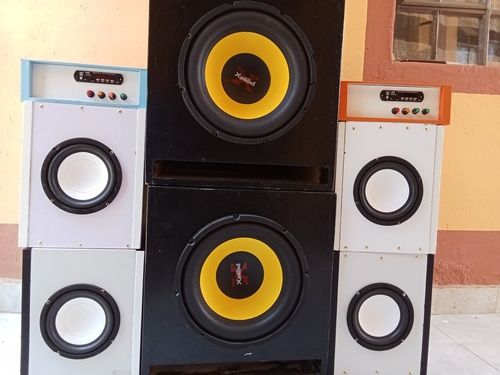 2.1 Powerful Home Theater system 1800W  12" Sony Xplod subwoofer 6.5" Woofers Speakers  Sleek design for music and movies| Stereo effect Bluetooth Tuned cabinets Deep bass Powerful Amplifier  De bas