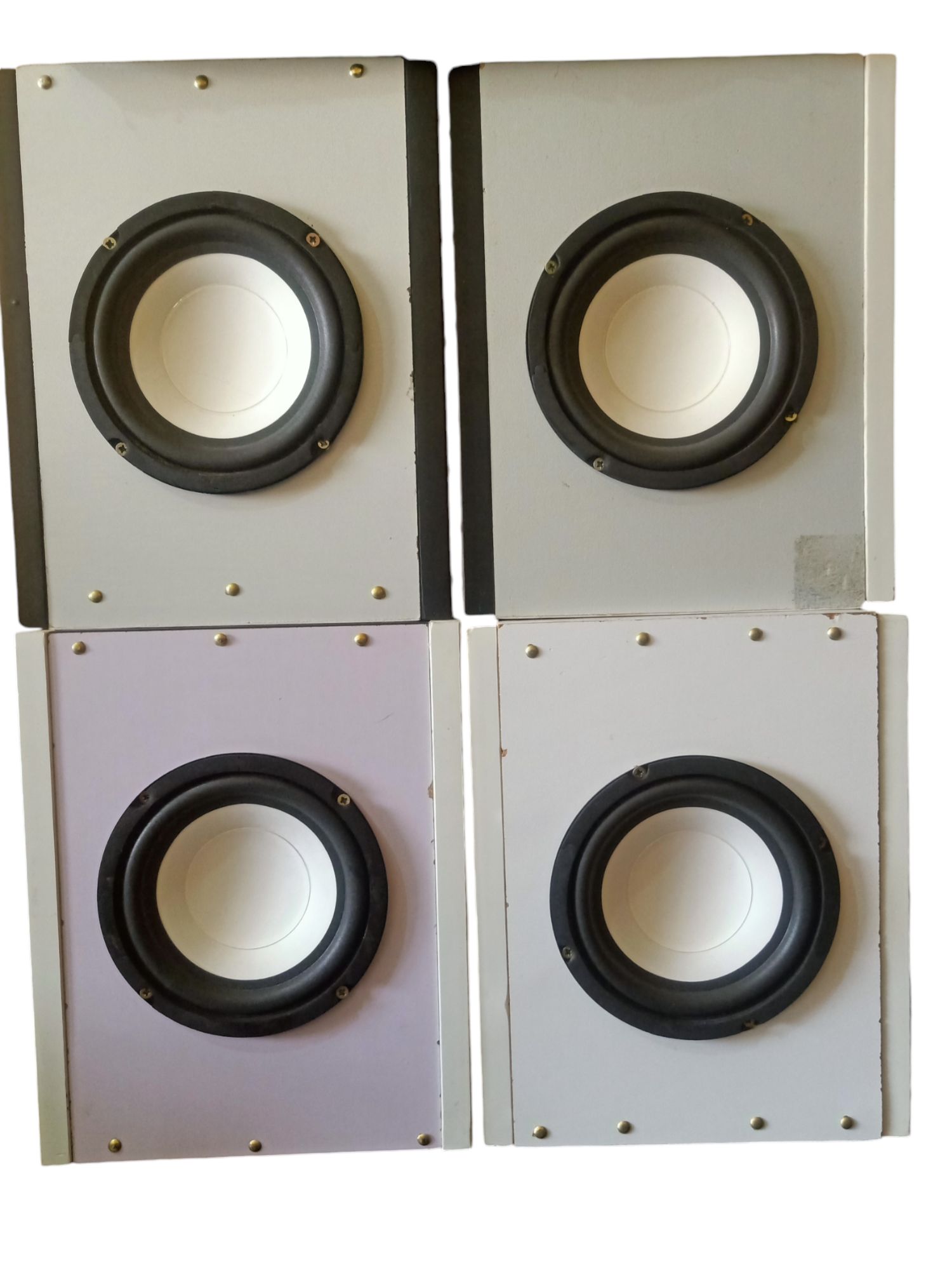 Dual 2.0 Stereo Speakers Only, passive woofers Bookshelf speaker system, sleek-design home theater